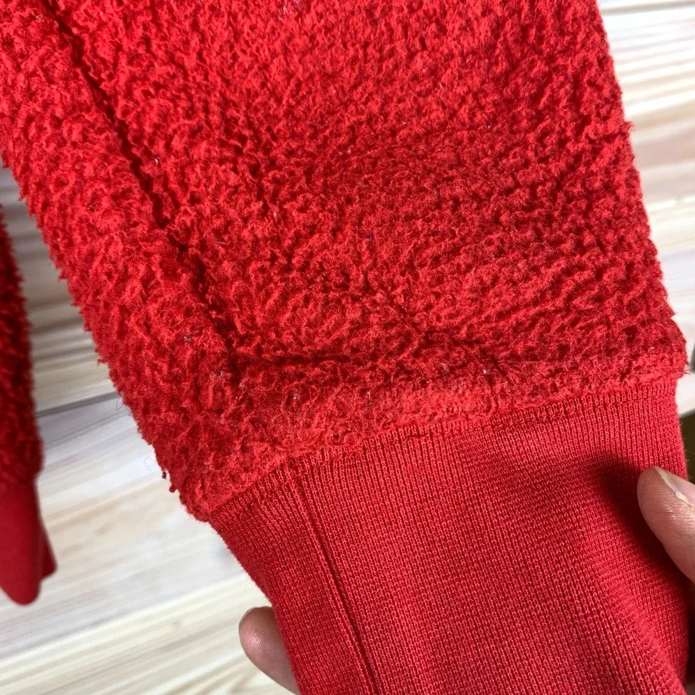 Polo Ralph Lauren Pullover Teen Large 14-16‎ Retro 1/4 Zip Fleece Red Jacket